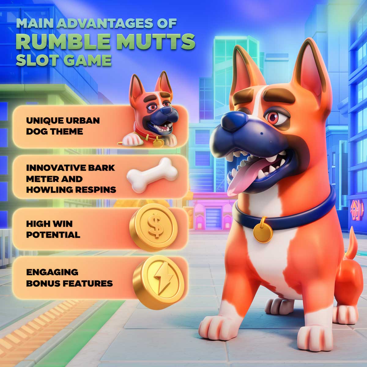 Rumble Mutts slot machine game